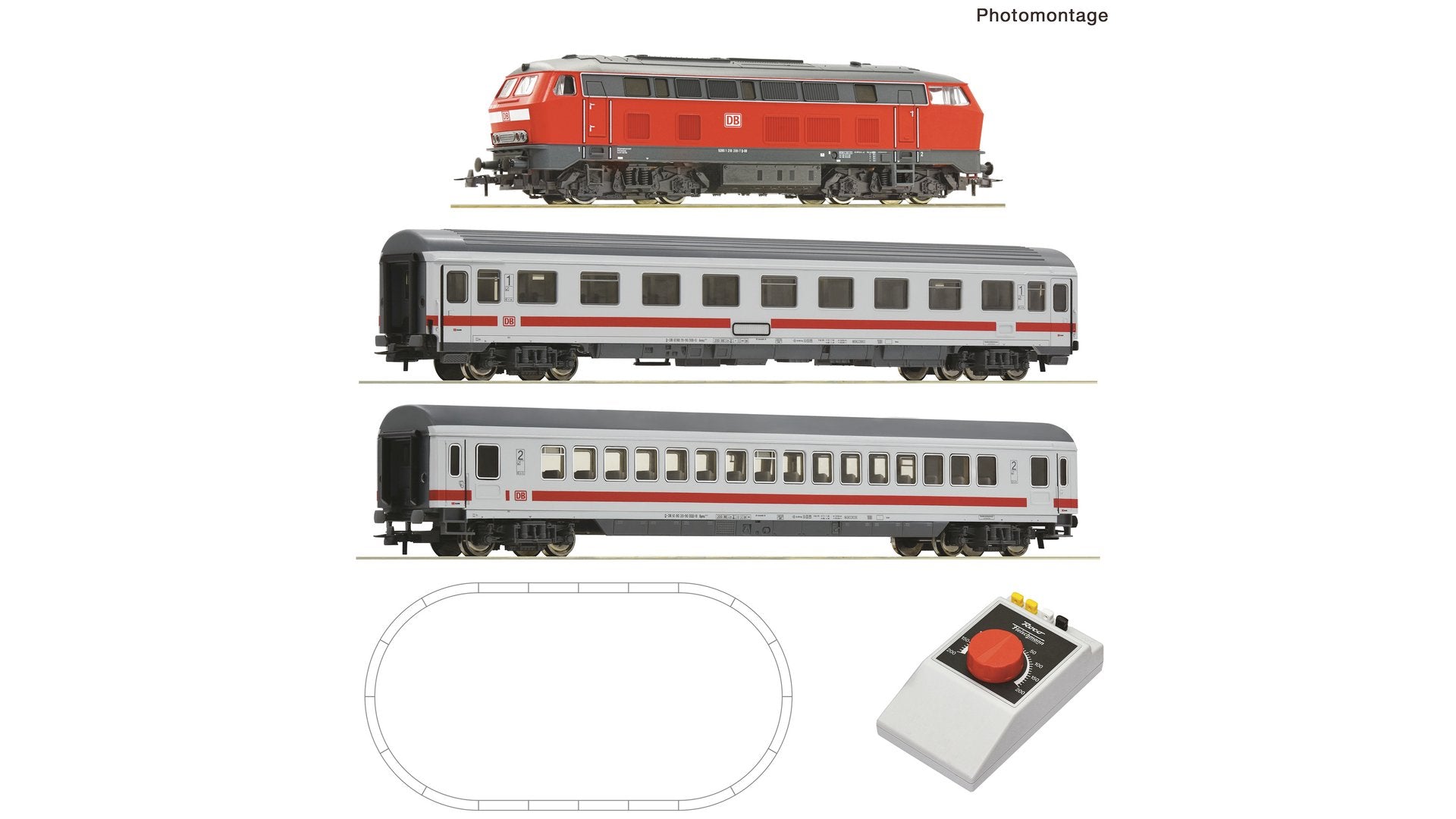Roco R5100016 Analogue Start Set: class 218 (GEOLINE), DB AG