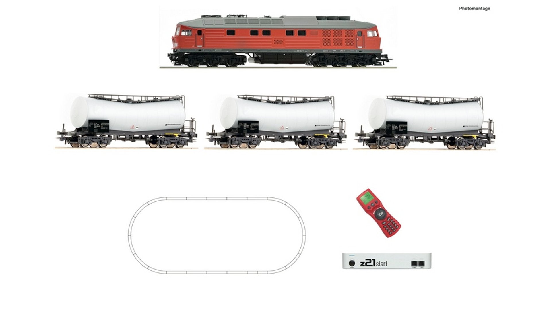 Roco 51340 z21 Digital Starter Set Diesel locomotive class 232 with tank wagon train DB AG