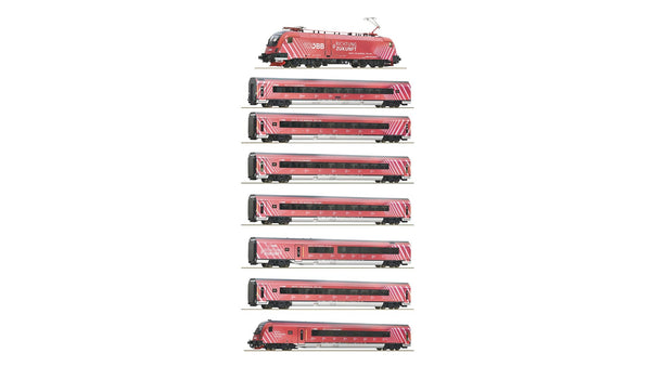 Roco 5510002 8-piece set 100 Years OBB Railjet – Micro Macro Mundo