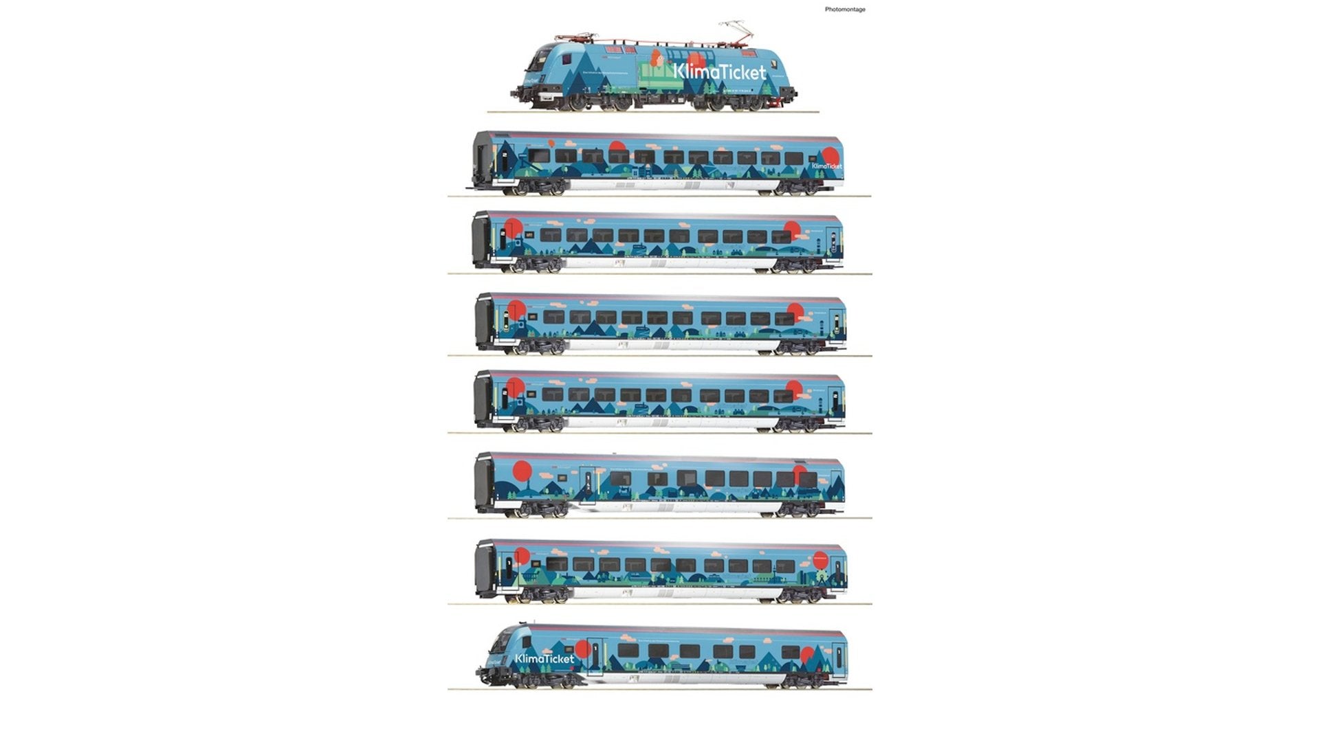 Fials Set Roco Roco 61501 8 piece set Klimajet OBB – Micro Macro Mundo Hobby Store