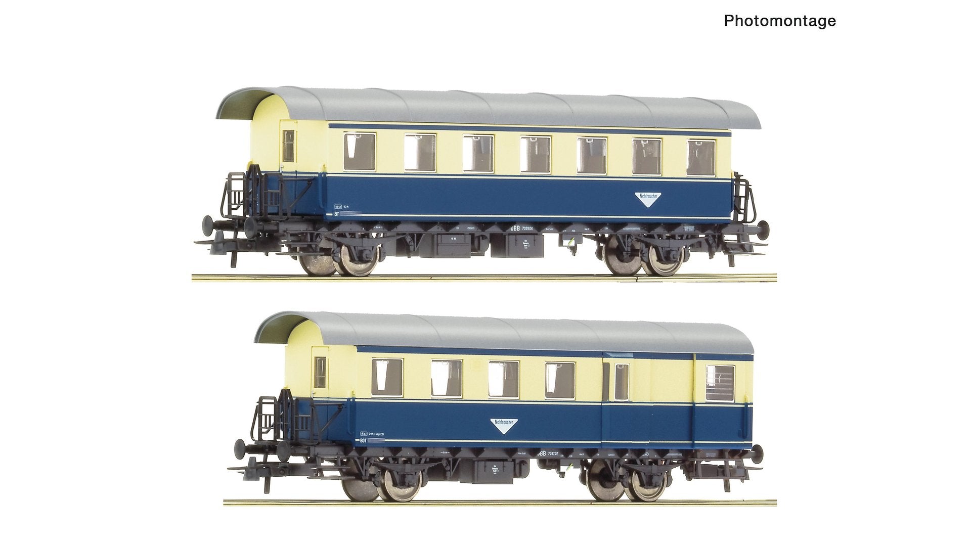 Roco R6200081 2 piece set: Ribbed coaches, ÖBB