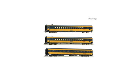 Roco 6200082 3 Piece Set Passenger Coach Regiojet DC