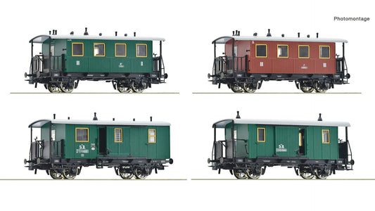 Roco R6200190 4 piece set: Passenger train, kkStB