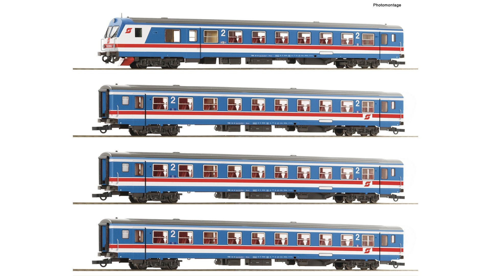 Roco R6200200 4-piece set: Push-pull train "Valousek Edition”, ÖBB