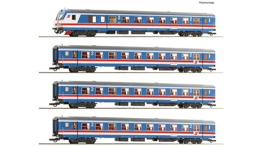 Roco R6200200 4-piece set: Push-pull train "Valousek Edition”, ÖBB