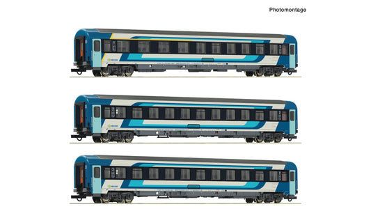 Roco R6200228 3 piece set: Eurofima coaches, MAV
