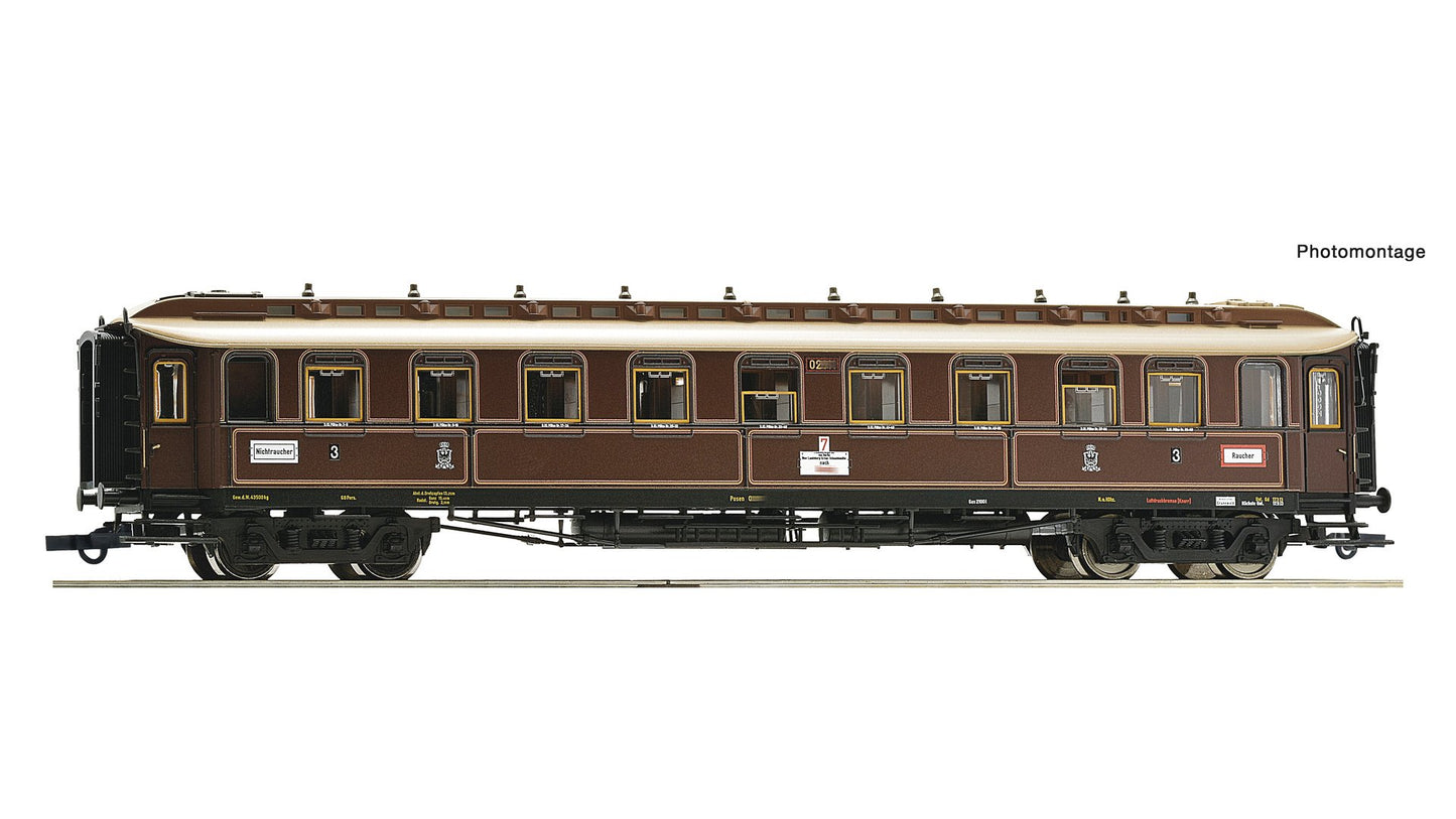 Roco R6200238 3rd class express train coach, K.P.E.V.