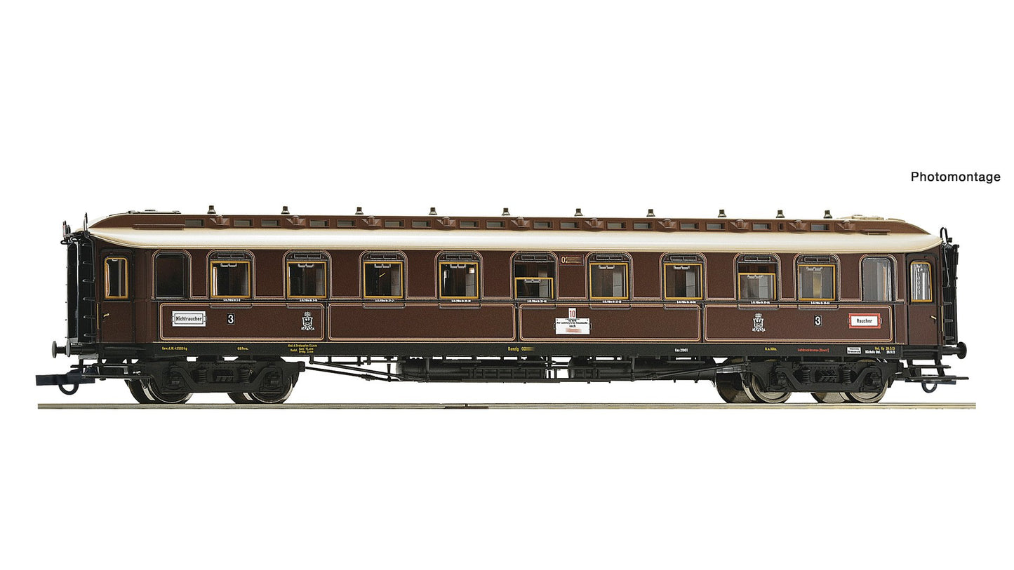 Roco R6200239 3rd class express train coach, K.P.E.V.