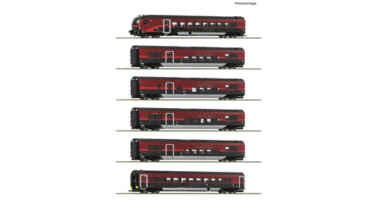 Roco R6210178 6 piece set (1): Railjet 2, ÖBB