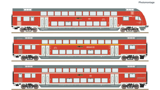 Roco R6210248 3 pcs. Set: Double-decker coach