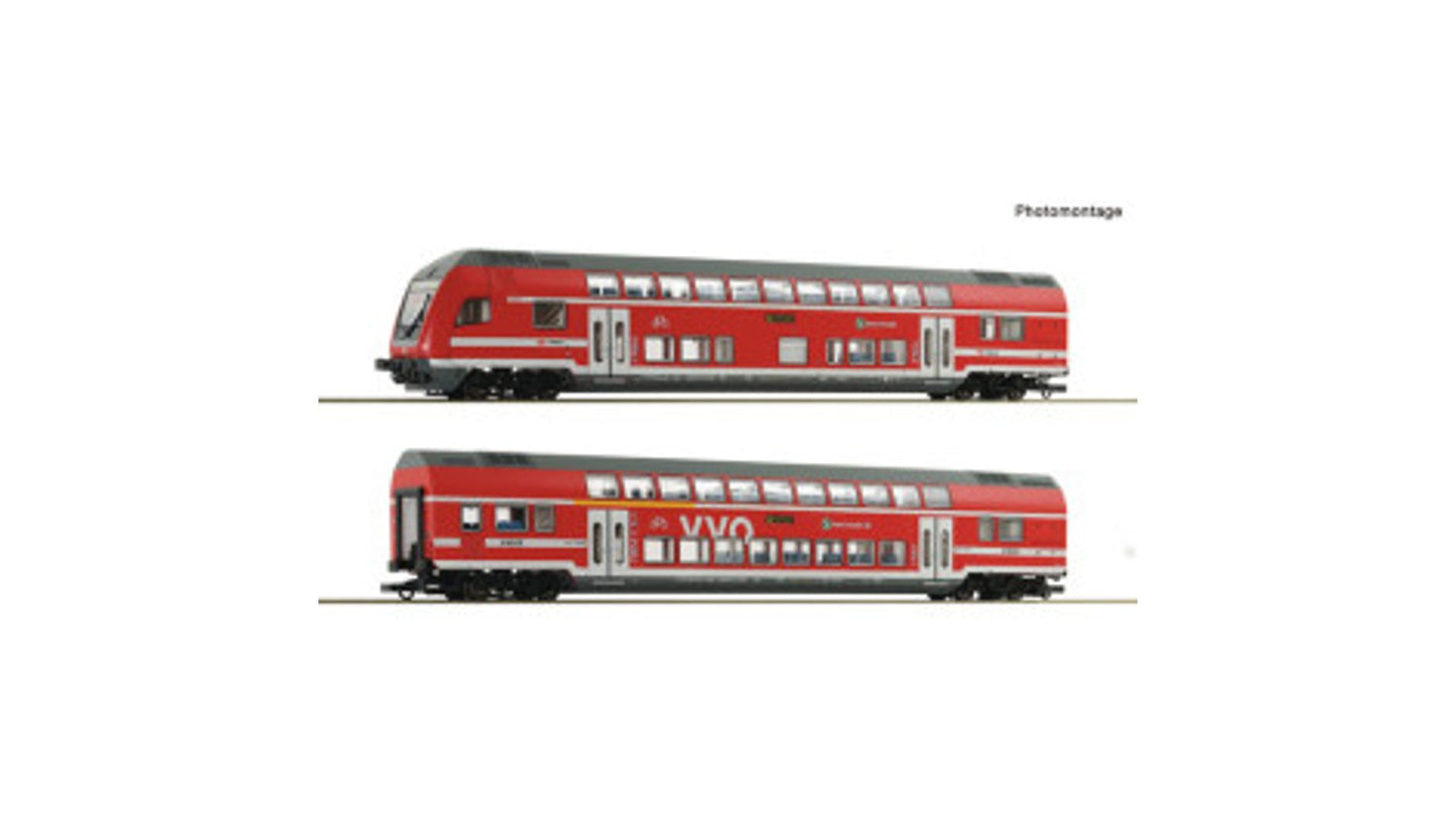 Roco 6220066 2 Piece Set Double-Decker Coaches DB AG AC