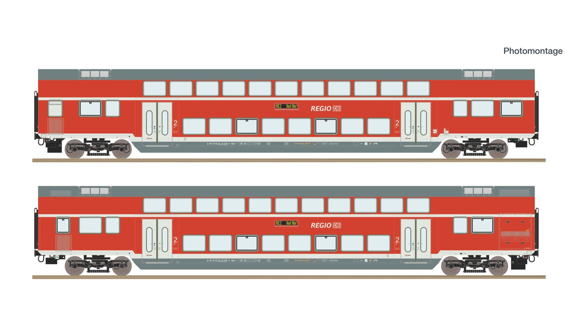 Roco R6220249 2 piece set: Double-deck coaches, DB AG