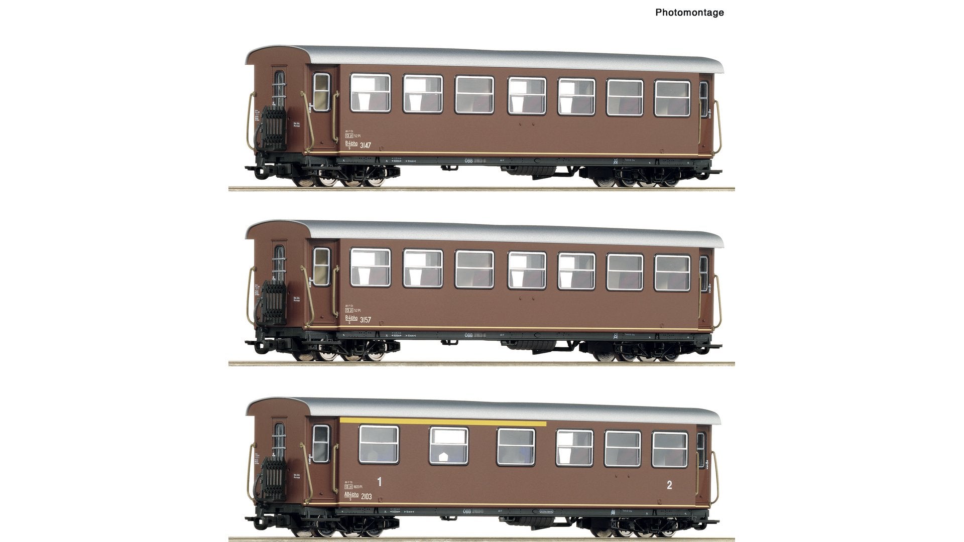 Roco R6240007 3-piece set: Passenger coach, ÖBB