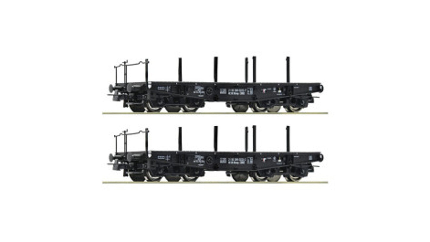 Roco 6600031 2 Piece Set Heavy-duty wagons, DR