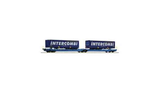 Roco 6600035 Articulated Double-Pocket Wagon T3000e EUROWAGON DC