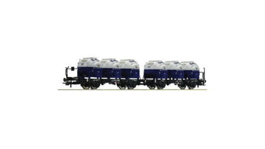 Roco 6600053 Double Carrying Wagon Unit DB DC
