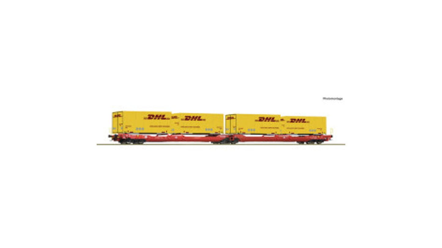 Roco 6600057 Articulated Double-Pocket Wagon T3000e DB AG DC