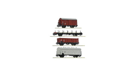 Roco 6600101 4 Piece Set Goods Wagons PKP