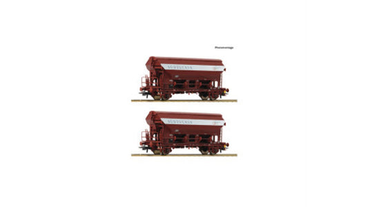 Roco 6600124 2 Piece Set Swivel-Roof Wagons DB DC