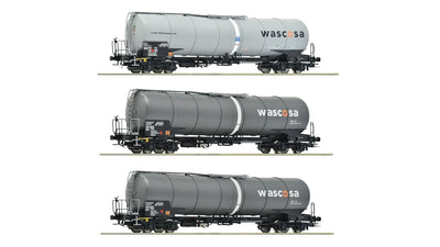 Roco 6600143 3 Piece Set Tank Wagons Wascosa DC