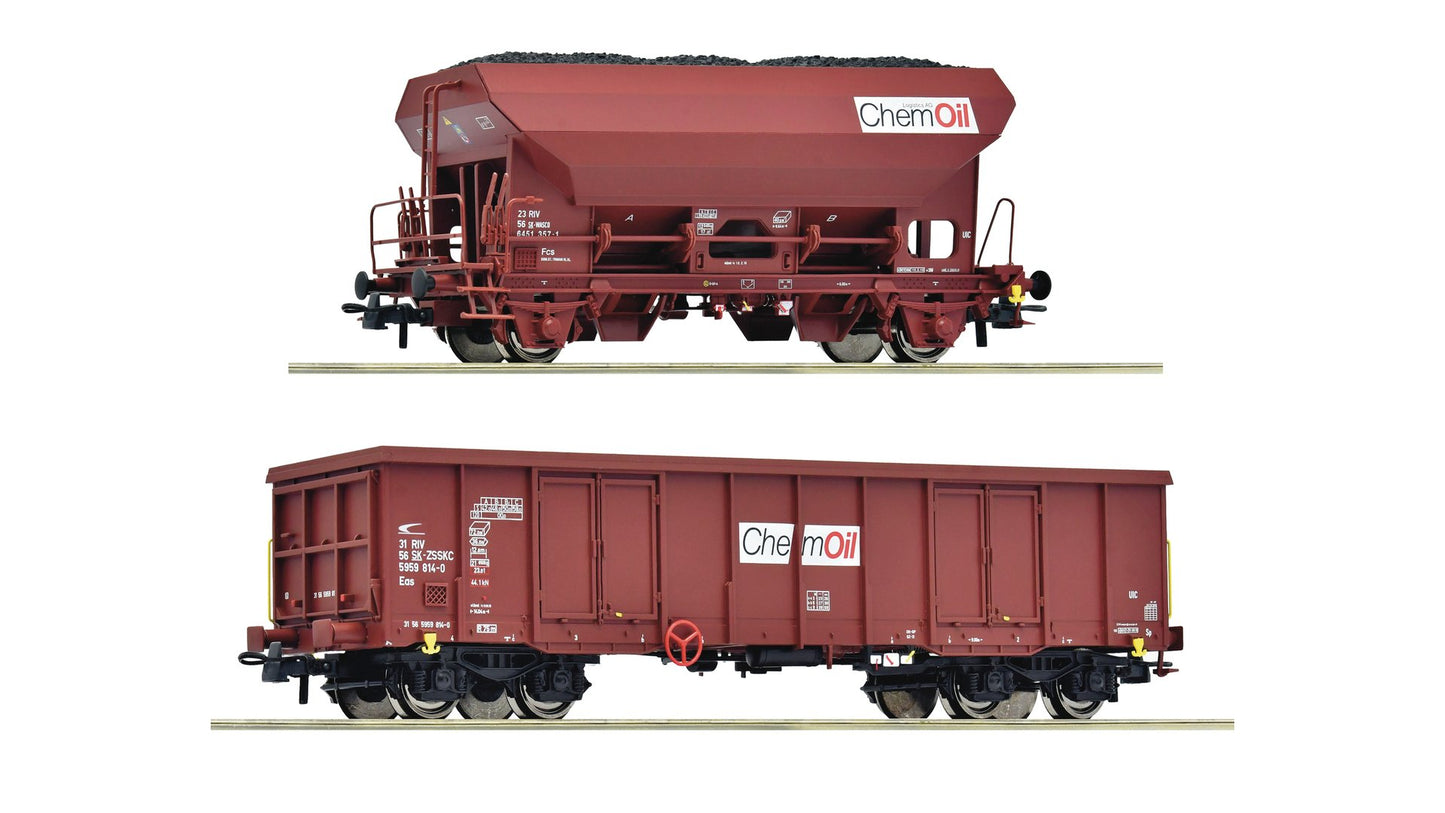 Roco R6600221 2 piece set: Goods wagons, Chemoil