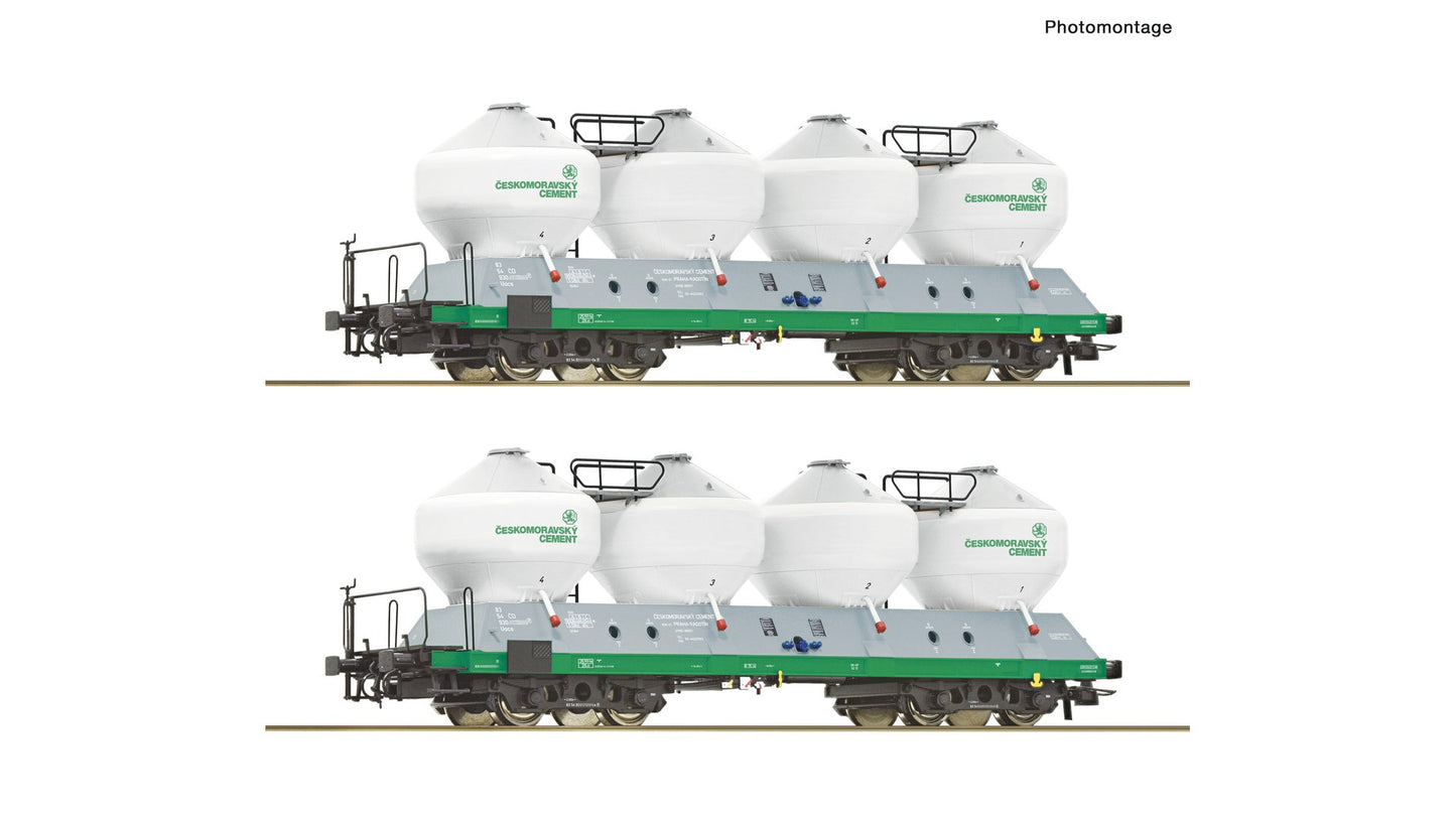 Roco R6600237 2 piece set: Silo wagons, CD