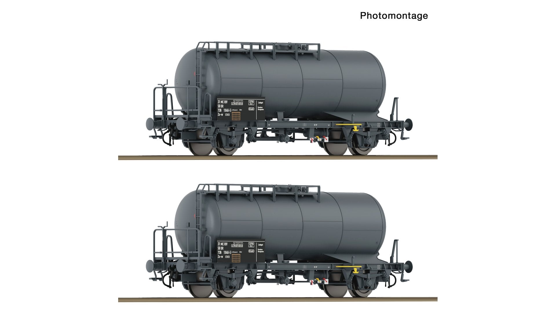 Roco R6600245 2 piece set: Tank wagons, DR