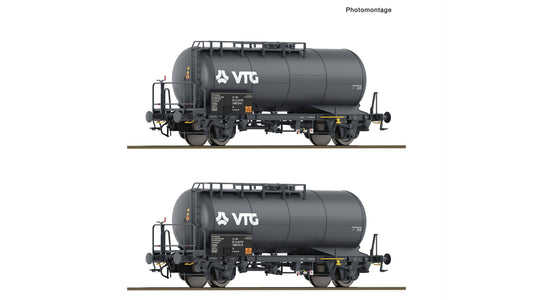 Roco R6600246 2 piece set of "VTG" tank wagons, GATX