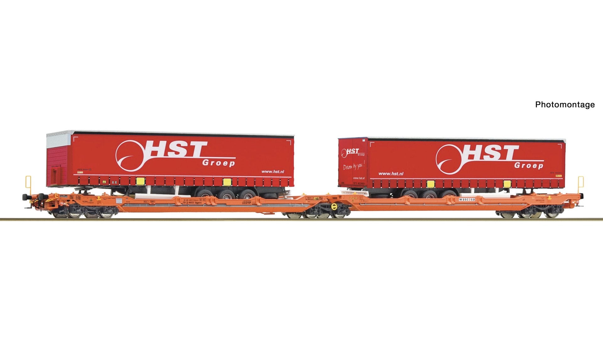 Roco R6600260 Articulated double-pocket wagon T3000e, Wascosa