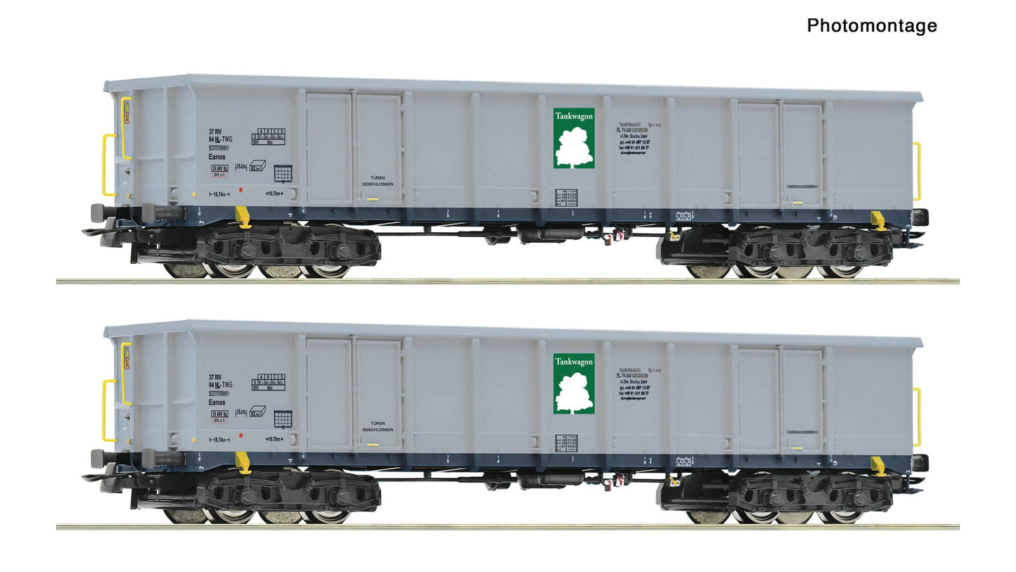 Roco R6600295 2 piece set: Open goods wagons, Tankwagon