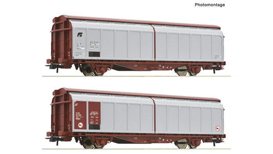 Roco R6600308 2-piece set: Sliding wall wagons, FS