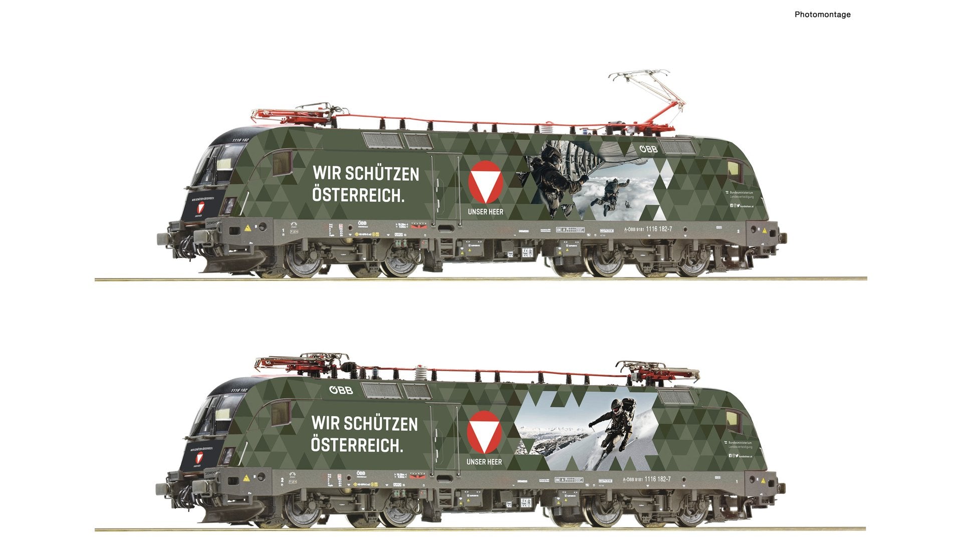 Roco 70491 Electric Locomotive 1116 182-7 Bundesheer