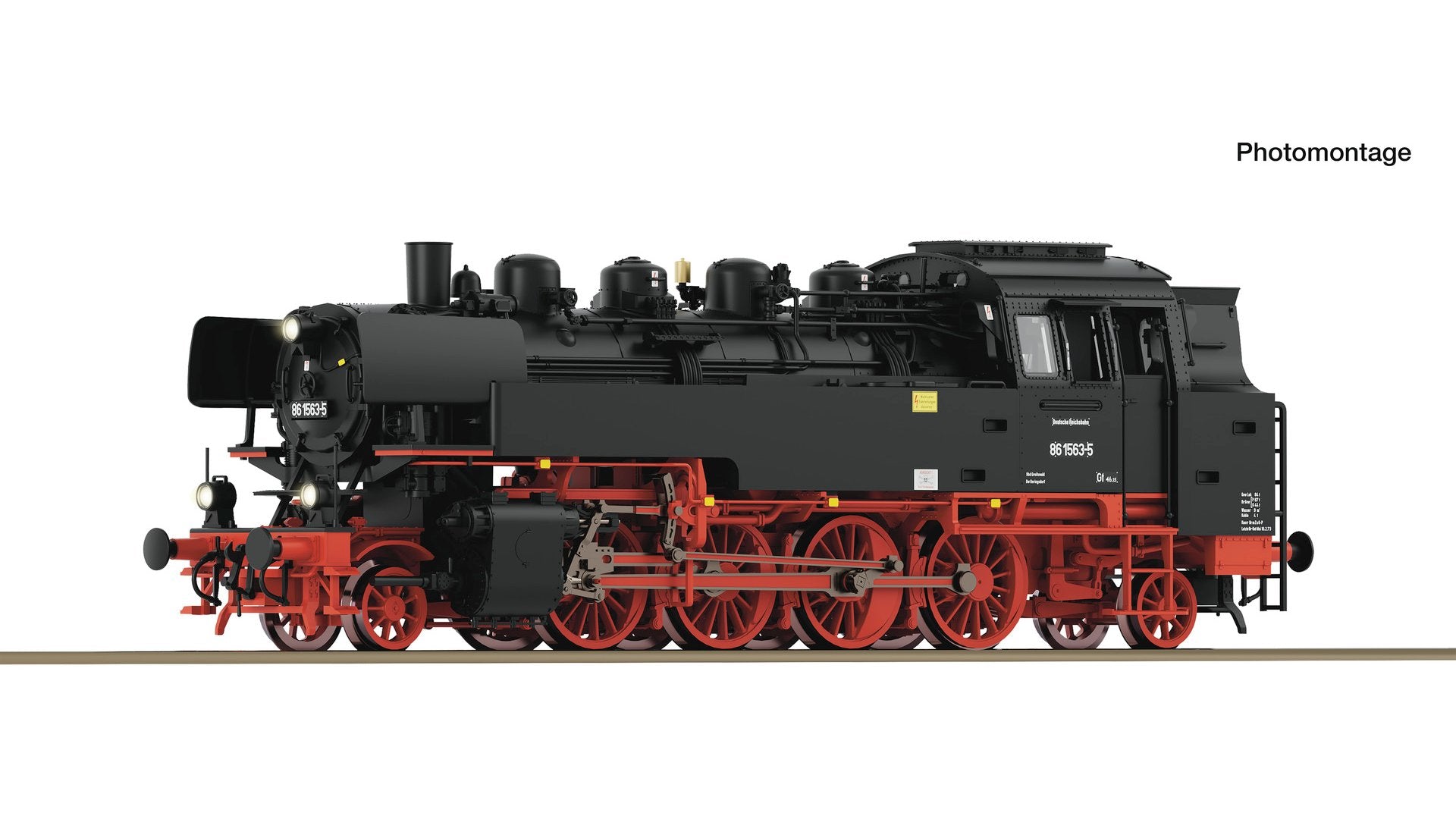 Roco R7110032 Steam locomotive 86 1563-5, DR