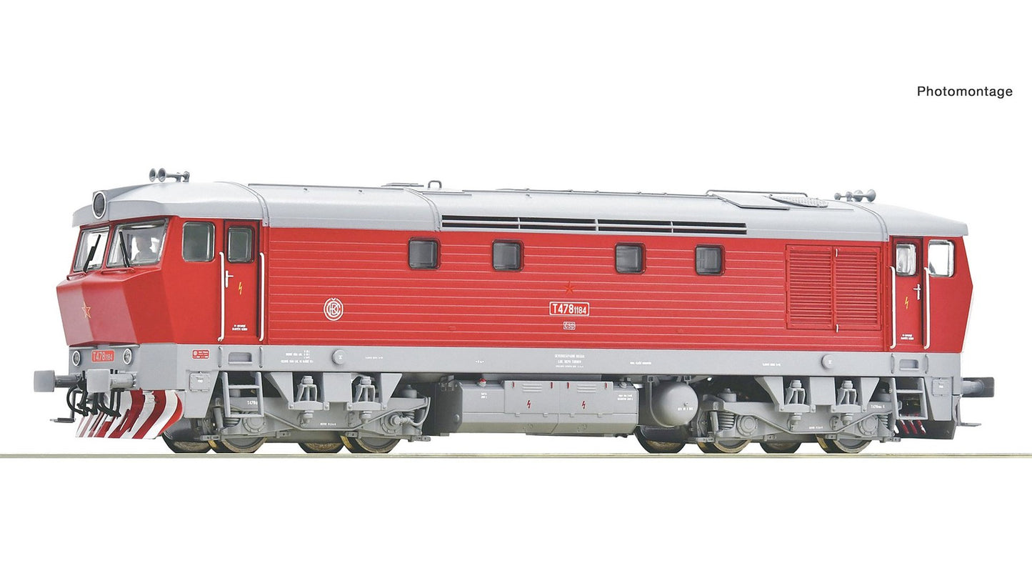 Roco 7310028 Diesel Locomotive T 478 1184 CSD DCC