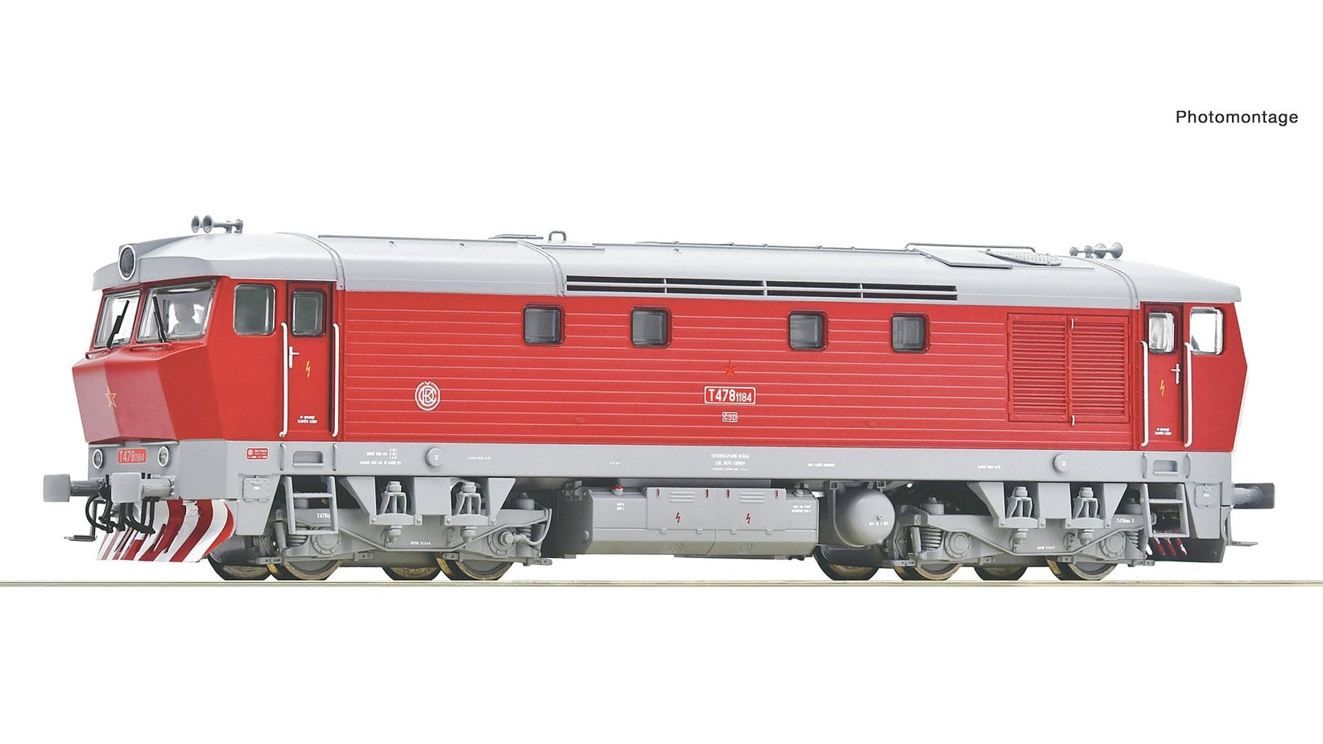 Roco 7310028 Diesel Locomotive T 478 1184 CSD DCC