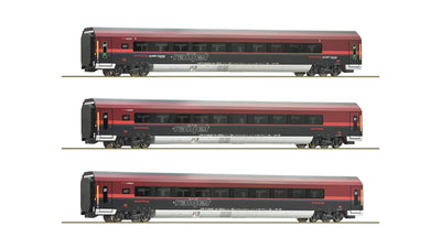 Roco 74040 3 piece set: Railjet, ÃBB DC