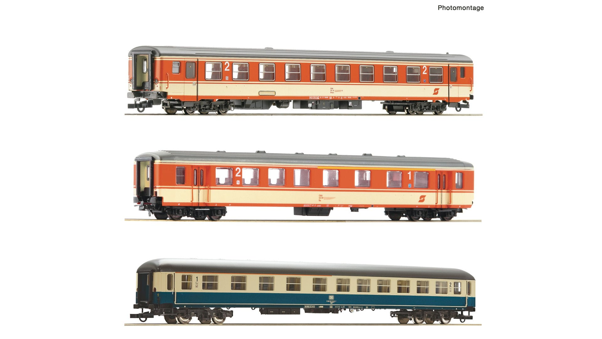 Roco 74051 3 piece set 1 Express train E 712