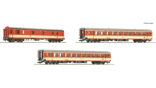 Roco 74052 3 piece set 2 Express Train E 712