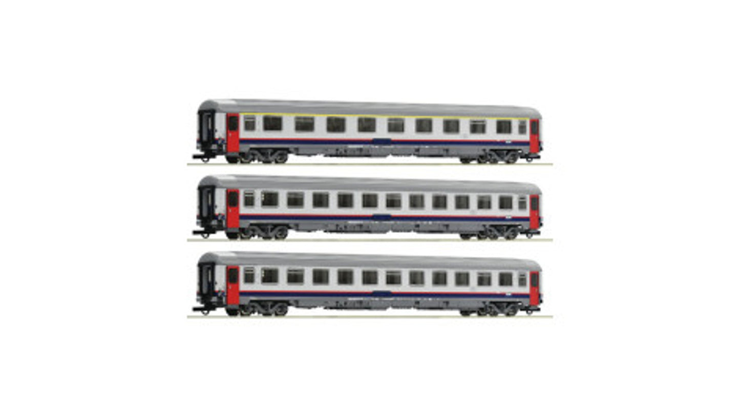 Roco 74063 3 piece set Eurofima coaches SNCB