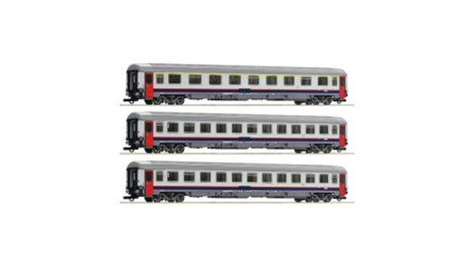Roco 74063 3 piece set Eurofima coaches SNCB