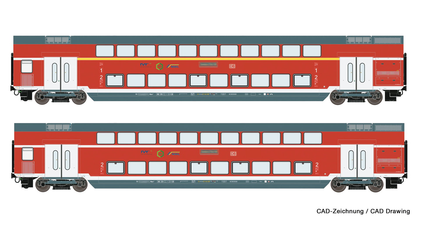 Roco 74148 2 piece set Double deck coaches