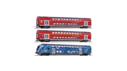Roco 74155 3 piece set Double deck coaches