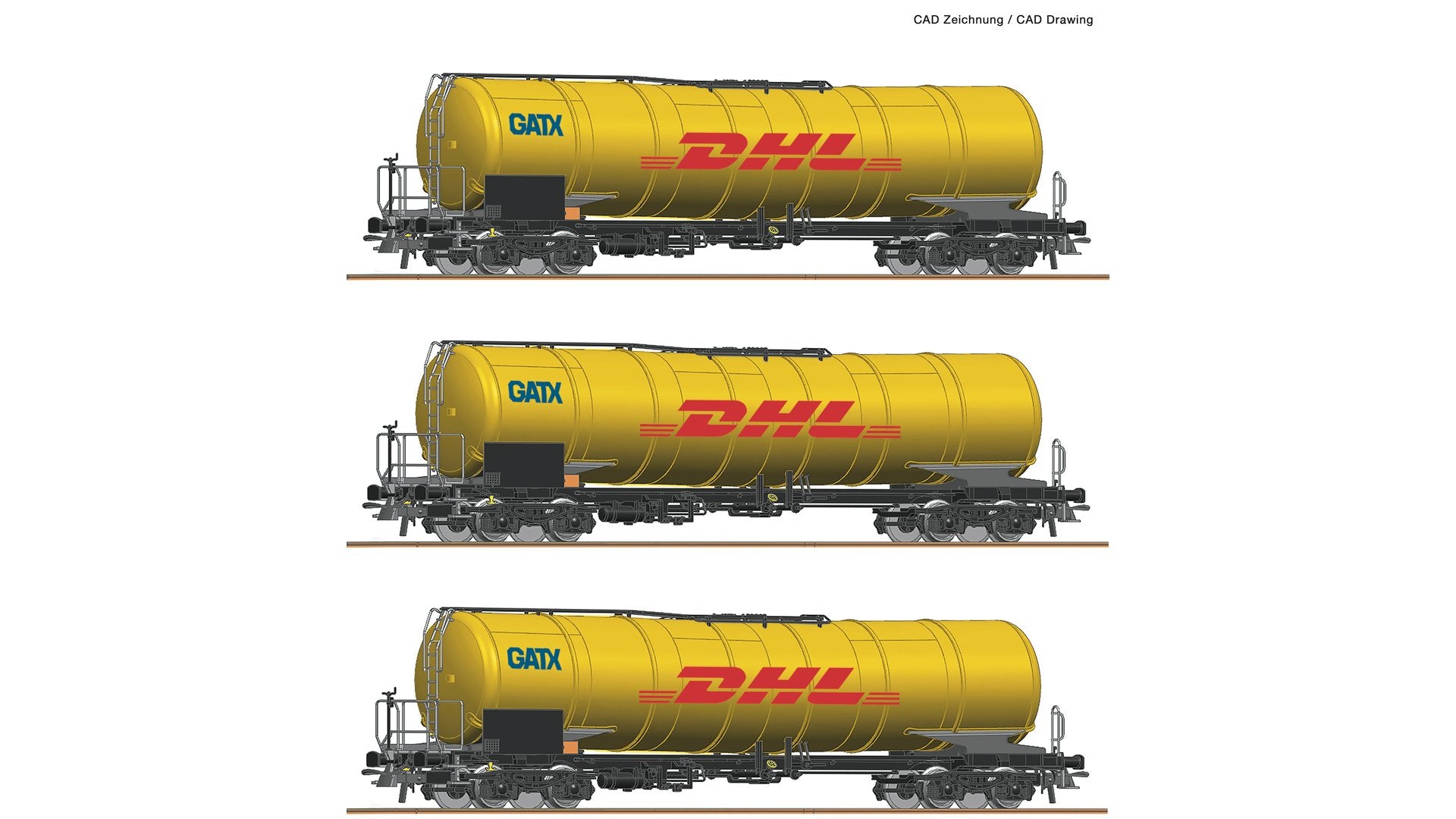 Roco 76029 3 piece set Tank Wagons