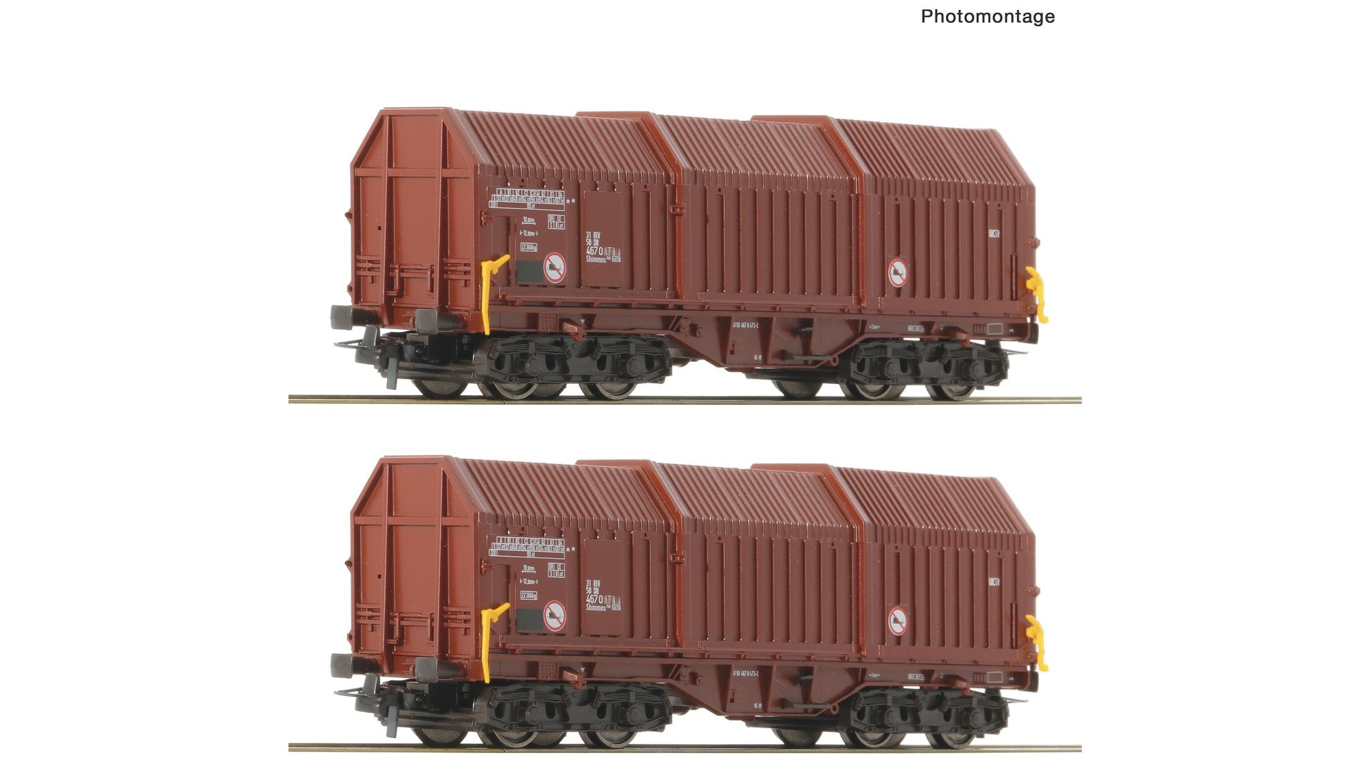 Roco 76042 2 piece set Telescopic Hood Wagons