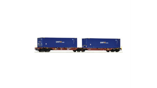 Roco 76634 Double container carrier wagon