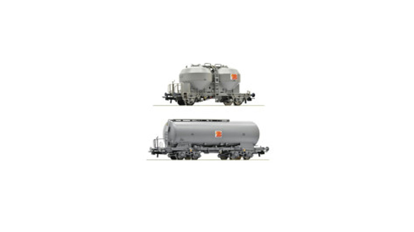Roco 77038 2-piece set: Silo wagons, SBB