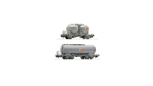 Roco 77038 2-piece set: Silo wagons, SBB
