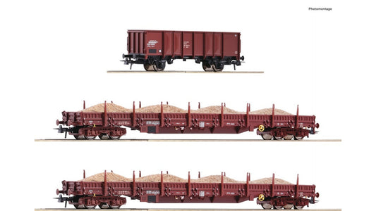 Roco 77041 3 piece set 1 Sand train DR