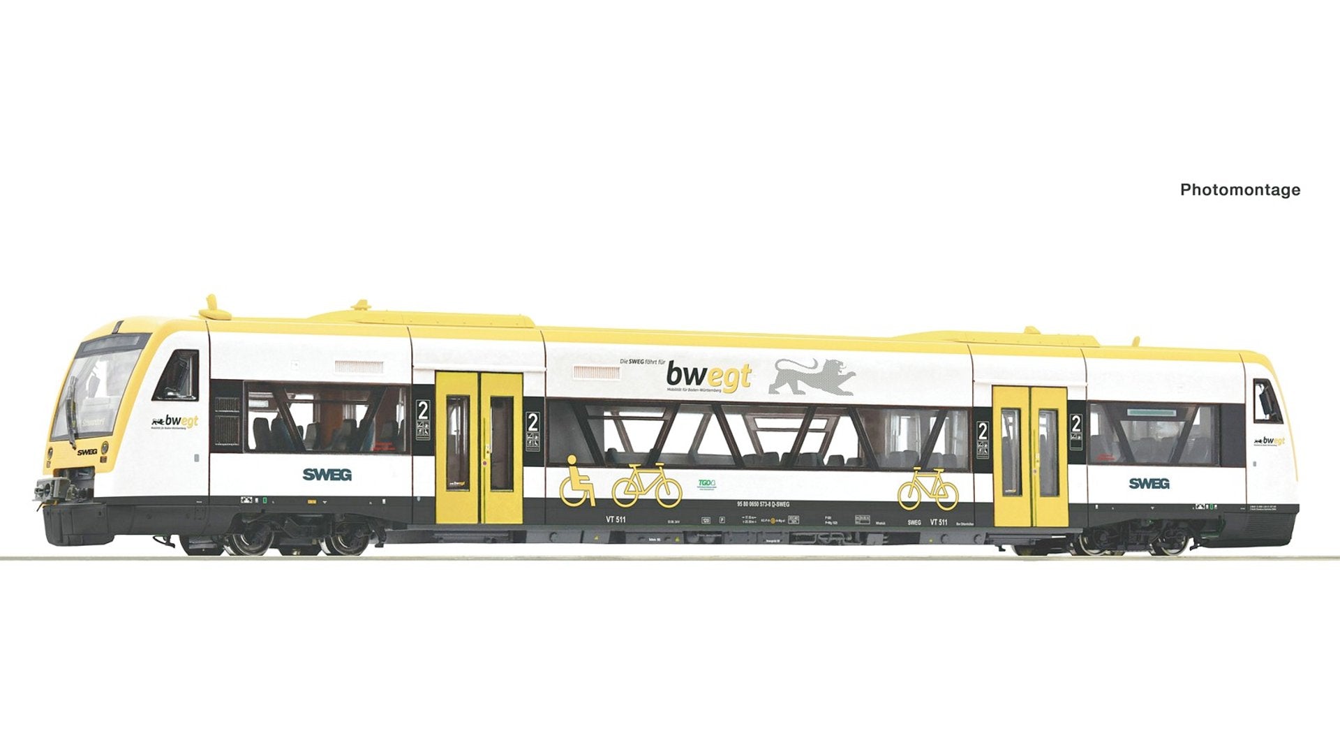 Roco 7710006 Diesel Railcar Class 650 SWEG DCC