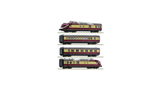 Roco 7720002 4-piece set Gas turbine multiple unit class 602, DB
